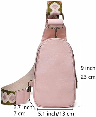 BAOLAB Mulheres bolsa de tipóia de tiro de peito pequeno crossbody PU couro mochila Daypack para Lady Shopping Shopping Fashion