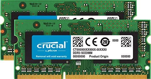 Kit RAM crucial 16GB DDR3 1600 MHz CL11 Laptop Memória CT2KIT102464BF160B