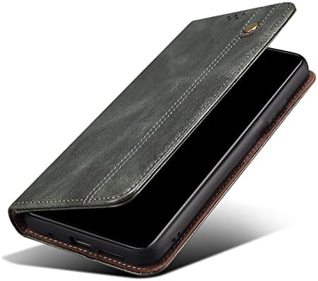 Capa de capa de telefone compatível com a Honor Magic4, 2 em 1 lote de carteira com suporte de cartão, estojo de couro de couro PU Premium com recurso