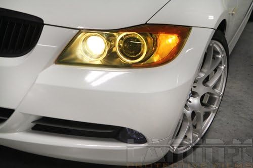 Tampas de farol amarelo de ajuste personalizado lamin-x para Lexus GS