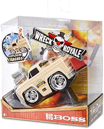 MGA Entertainment Wreck Royale Explodindo o Big Boss Race Car com 4 Mix 'n Match Explosive Parts