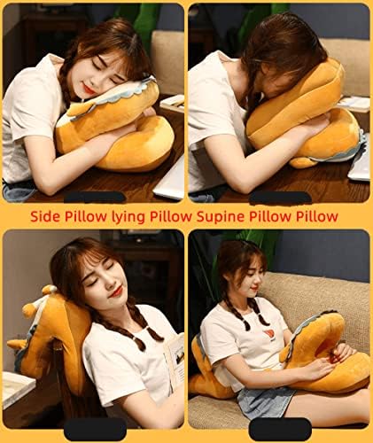 Tongman Food Pillow Pillow Pillow Table Table Adult e Crianças Pillow Pluxh Plush Pillow Pillow Travel Nap Face Pillow - Adequado