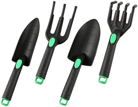 YGQZM Kit de ferramentas de jardim de 4 pacotes Sadinhas de ferramentas e a rake plantas mudas de vegeta