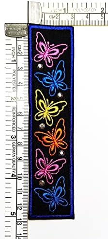 Kleenplus 3pcs. Butterfly Patch Crafts Artes Reparo de costura Butterflies Ferro bordado em costura em manchas de crachá para tampas