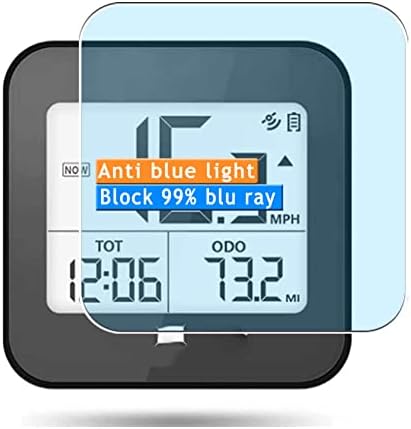 VAXSON PACK 3-PACO Anti-Blue Light Screen Protetor, compatível com o Cycplus G1 Mini GPS Wireless Bike Computador TPU Protetores