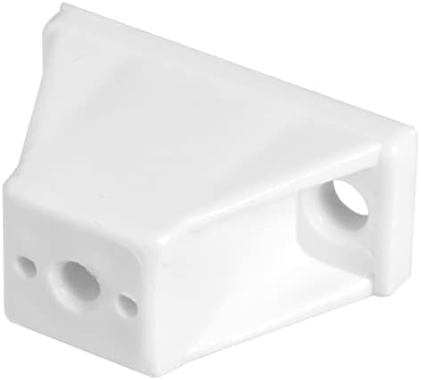 Estofamento elegante 1-1/4 polegada gaveta de gavetas de slides espaçadores brancos - conjunto de 4