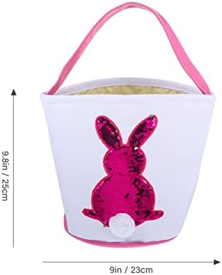 Toyvian Bunny Best Basket Eggs Hunt Basket com Handle Rabbit Gift Besta