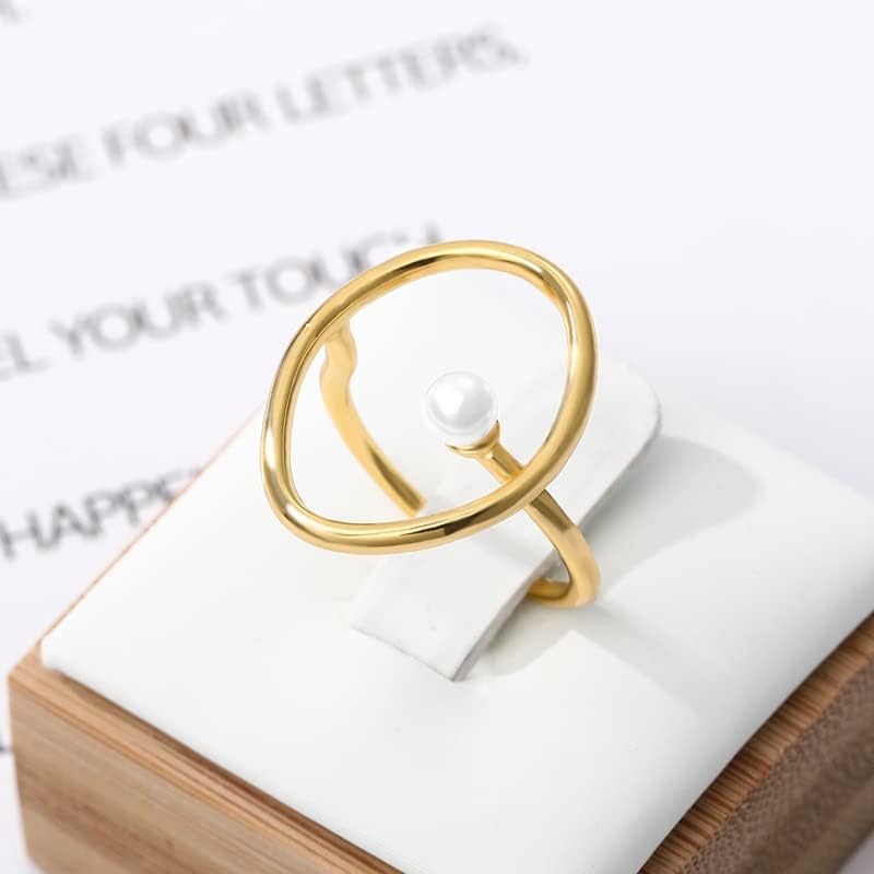 Anéis de pérolas finas oyalma para mulheres moda moda ajustável dedo fino mini pérola anel fino jóias de noivado feminino
