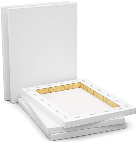Velas esticadas de Gotideal, conjunto de 5 polegadas de 16x20 , Posto Branco - algodão Artista de Cotton Boards