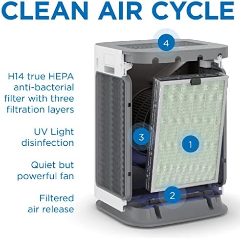 Medificar o filtro de reposição genuína MA-125 | Para alérgenos, fumaça de incêndio, poeira, odores, pólen, pêlos de estimação | 3 em 1 com pré-filtro, verdadeiro hepa h14 e carbono ativado para 99,9% de remoção | 2 pacotes