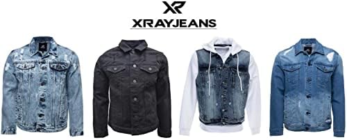 X jaqueta jeans masculina de raio masculino, jaqueta jeans de motoqueiro de caminhão casual e desgosto