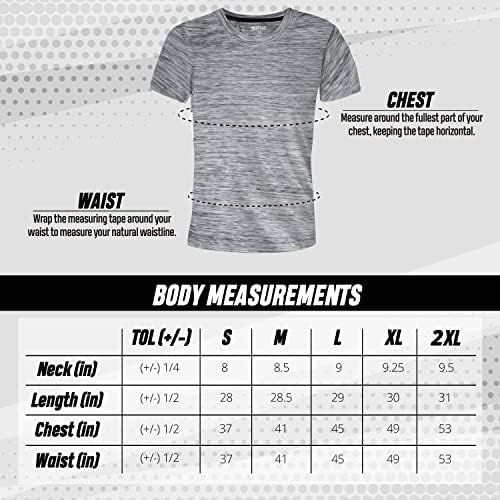 [5 pacote] masculino ativo atlético atlético Camisetas de ginástica de ginástica de ginástica de ginástica de ginástica