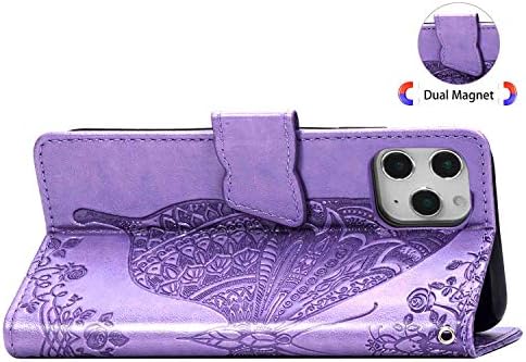 CaseHQ Compatível com iPhone 12 Case 6,1 polegadas, iPhone 12 Pro Case 6,1 polegadas, carteira para mulheres e meninas, alça