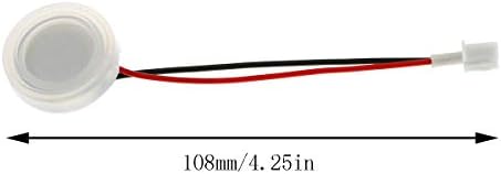E-Outstanding 2pcs 20mm 1,7MHz Ultrassonic Mist Maker Fogger Ceramics Discs com fios e acessórios de umidificador de anel de vedação