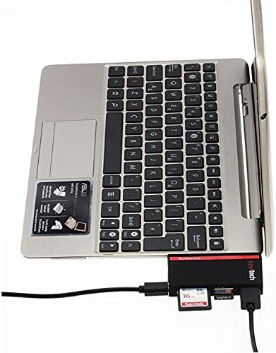 Navitech 2 em 1 laptop/tablet USB 3.0/2.0 Adaptador de hub/micro USB Entrada com SD/micro SD Leitor de cartão