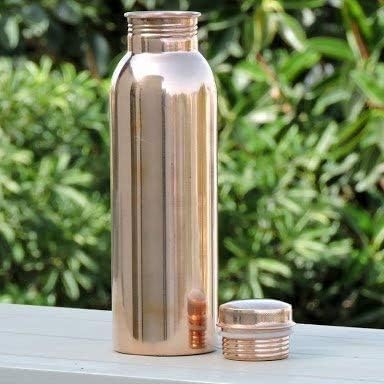 Ratna Copper Bottle Drinkig Water Bottle de água de cobre com água com tampa Ayurvédica Garrafa de água de cobre
