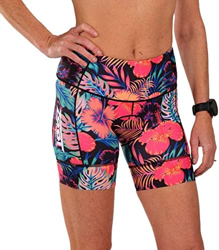 Zoot Women's Ltd Surfos Tri de 6 polegadas-shorts de triatlo, natação, corrida e shorts de bicicleta com tecido primo e bolsos