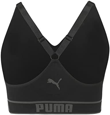 Puma feminino plus size sem costura solstício acolchoado sutiã esportivo
