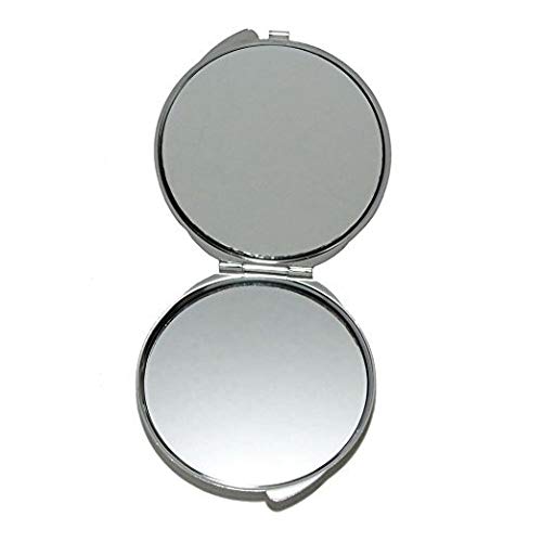 Espelho, espelho compacto, espelho de gato em forma de coração para homens/mulheres, 1 x 2x ampliação