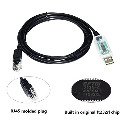 FTDI FT232RL CHIP USB para RJ45 Adaptador RS485 Cabo de comunicação de bateria serial para DE;