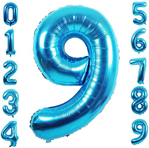 Partymart Blue Foil Balloons número 1, 40 polegadas