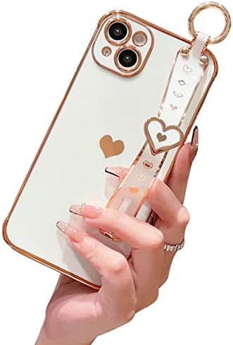 CuteCasee Compatível com o caso do iPhone 14 Pro, CARTO CARTO AMOR PARA MENINAS MULHERAS PLAÇO DE LUZO BUSTO BUMPER SOFT TPU CHUSGE