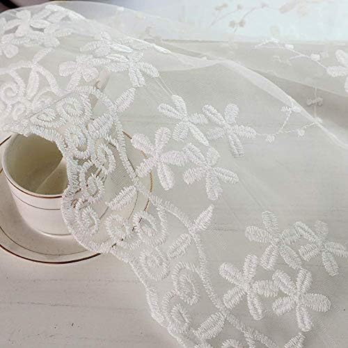 Cortinas puras brancas JGFJLO, cortinas semi-voil cortinas de voz de cortinha térmica para viver ou crianças em branco 150x265cm