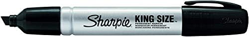 Caixa Sharpie 15001 de 12 ponta de cinzel de tamanho King Sharpie marcadores permanentes - 5 pacote