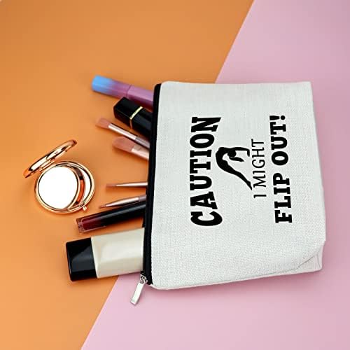 Cheerleading Ginasta Presente para Mulheres Menina Magicina Bag Ginástica Girl Girl Gymnastic Sport Amante Presente Cheerleading Gift Bag cosmético Ginasta Inspirational Gift Gymnastic Coach Gift Travel Bolsa de cosméticos