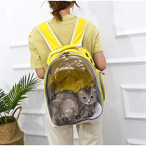 Mochila de Pet Meilishuang, transparente bolsa de gato backpack de pet saco de pet saco panorâmico transparente gato portátil saco