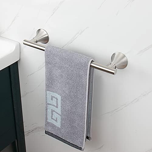 Barra de toalhas de banheiro perto da lua, acessórios de banho engrossam aço inoxidável, rack de toalha, elegante suporte de toalha de parede de base redonda para banheiro