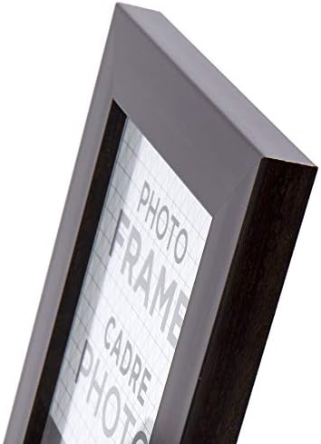 Truu Design Modern-Conspory Solid Picture Gallery Frame, 5 x 7, marrom escuro marrom