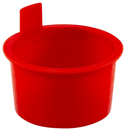 Capluga de elevação de plástico Plugue cônico. L-13x, PE-LD, Cap od 1.31 Plug ID 1.145, vermelho