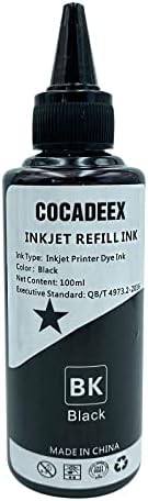 COCADEEX 500ml Ink Refill Kit Compatible with Printer Ink Cartridges 67XL 65XL 64XL 63XL 62XL 664XL 662XL 61XL 60XL 21XL 22XL