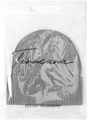Tinncana Winter Classic Merino Wool Feanie Hat para homens e mulheres, Hat Soft Unisex Capulh Cap Cap Hat Hat Chap