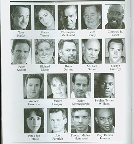 Lucky Guy, pré-abertura + Broadway Playbill + Tom Hanks, Maura Tierney, Courtney B. Vance