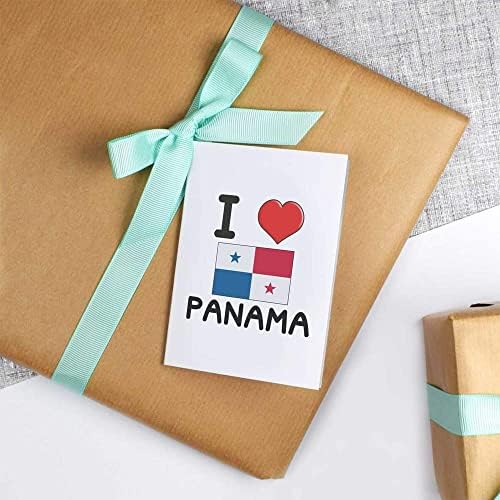 Azeeda 4 x 'eu amo tags/etiquetas de presente do Panamá'