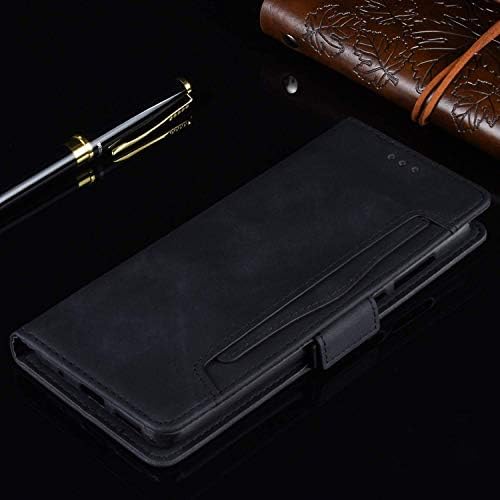 Caixa Hualubro Oppo A16, Magnetic Corce Protection Proteção de choque de choque Capa de carteira de couro com carteira com