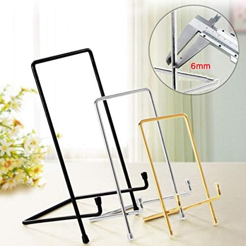 Doitool Desktop Stand Iron Photo Display Frame METAL Quadro quadrado da moldura Photo Stand Picture Solder para telefone