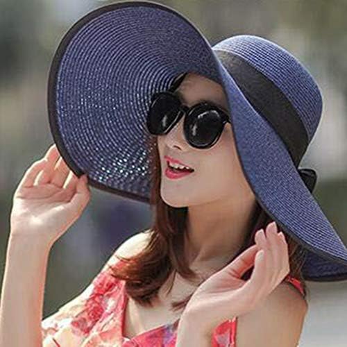 Womens Beach Straw Sun Hat Women Mulheres Big Straw Hat Hat Hap