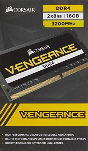 Corsair Vengeance Performance Sodimm Memória 16GB DDR4 3200MHz CL22 Desmarcada para a 8ª geração ou mais recente Intel
