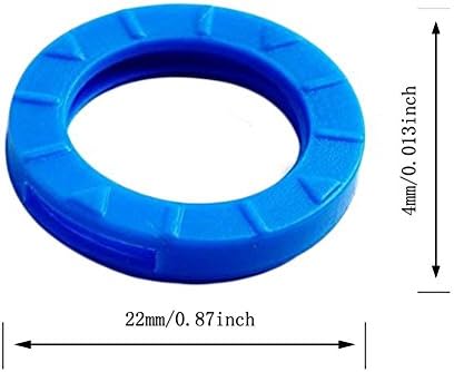 20pcs Tags de capa de chave, anéis de manga de silicone anéis de código de identificador de chave, motocicletas de bicicleta Round