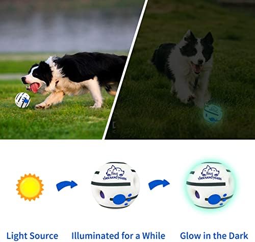 Bola de cachorro de giggle balançante, bola interativa de brinquedos para cães, bola de brinquedos de cachorro squecamente, bola