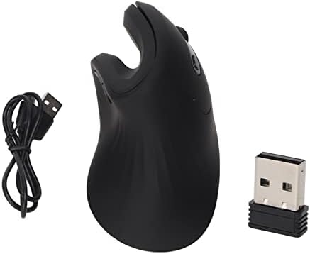 Mouse vertical, 2,4 GHz de mouse vertical silencioso de 2,4 GHz 800DPI 1200DPI 2400DPI 3200DPI Mouse recarregável ergonômico