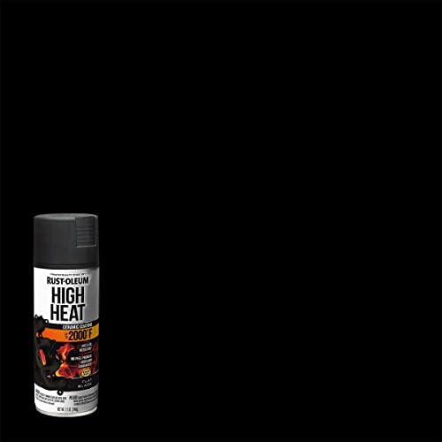 OLEUS RURS 248903 12 onças de 2000 graus, tinta de spray de calor automotivo de alto calor preto plano, 12 onças e 249340 Automotive