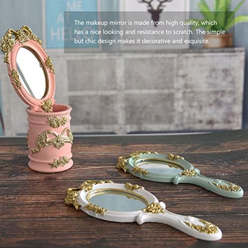 Solustre 1pc Princess Style Minflex espelhado Mulheres espelhos Ferramenta de maquiagem Minze espelho de espelho cosmético