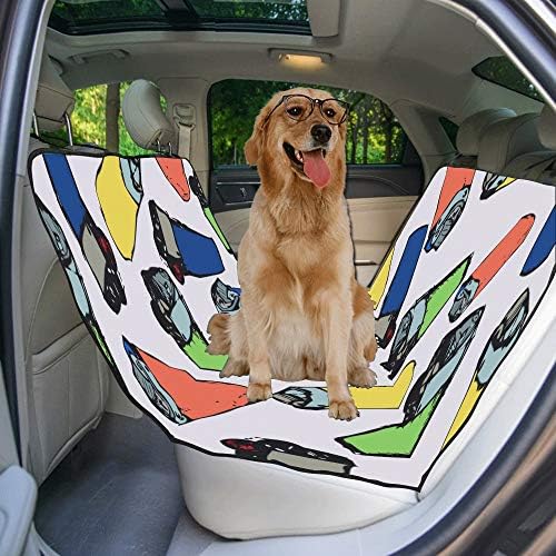 Enevotx Tampa de assento de cachorro Enevotx Creative Creative Small Ofjetos Design Imprimir capas de assento do carro para cães