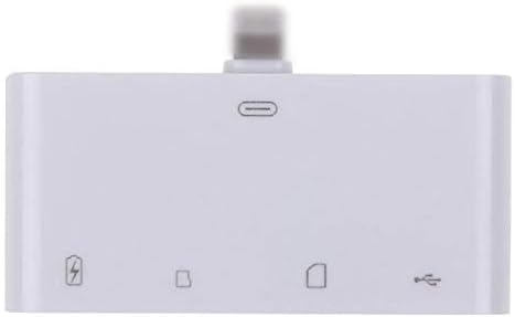4 In1 White USB Card Reader Micro Camera Link Adaptador