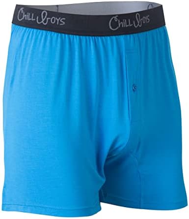 Chill Boys Boxers de bambu macio para homens - roupas íntimas frias e confortáveis ​​e respiráveis ​​- shorts boxer