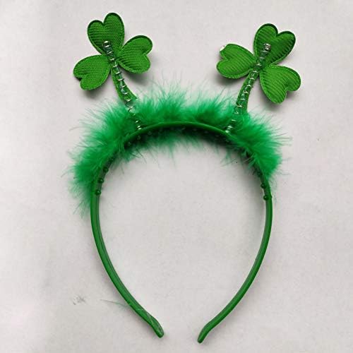 ZCMG St. Patrick's Day Band -Hap Hair Bands Clover Shamrock Women Green Leprechaun Dia Irlandês Capacete Hair Hoop 4 PCs